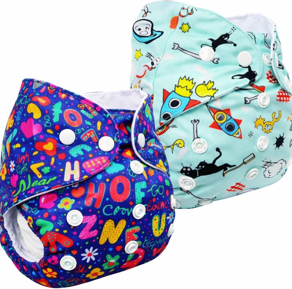 shukan Rash-Free & Leak-Proof Cloth Diapers (2 DIAPERS, 2 INSERTS)-picture-13