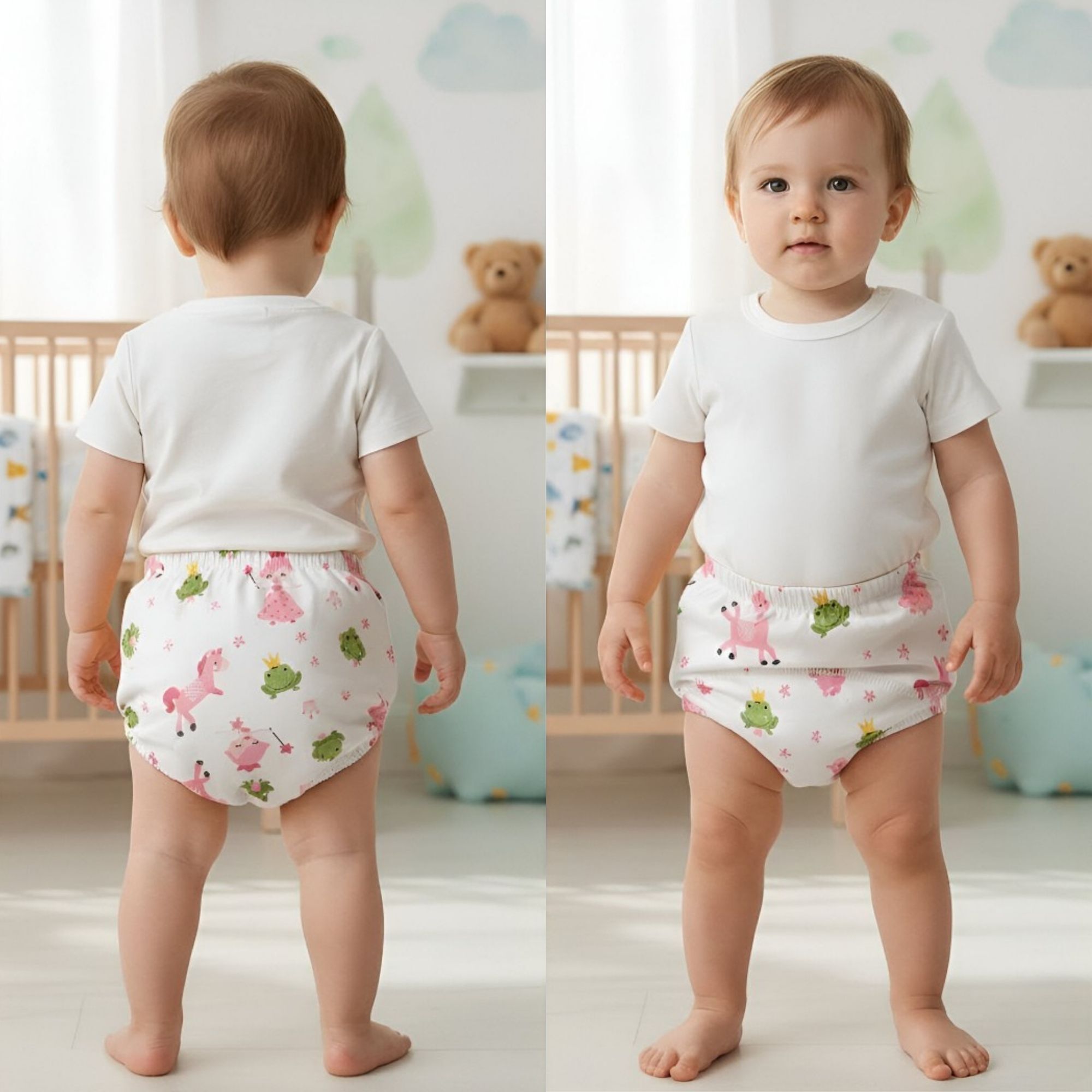 bembika Baby Training Pant Cotton Padding for DryFeel Reusable Leakproof Training Pants-picture-41