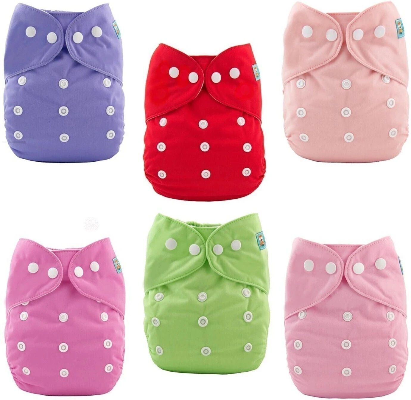 babepanda Pack of 6-Baby Pocket Diaper / Adjustable or free size Cloth Pocket Diaper/Nappy-picture-4