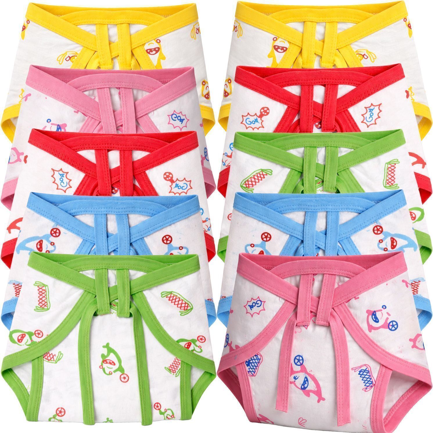 don care Soft Cotton Newborn Essentials Langot Pack of 10-picture-33