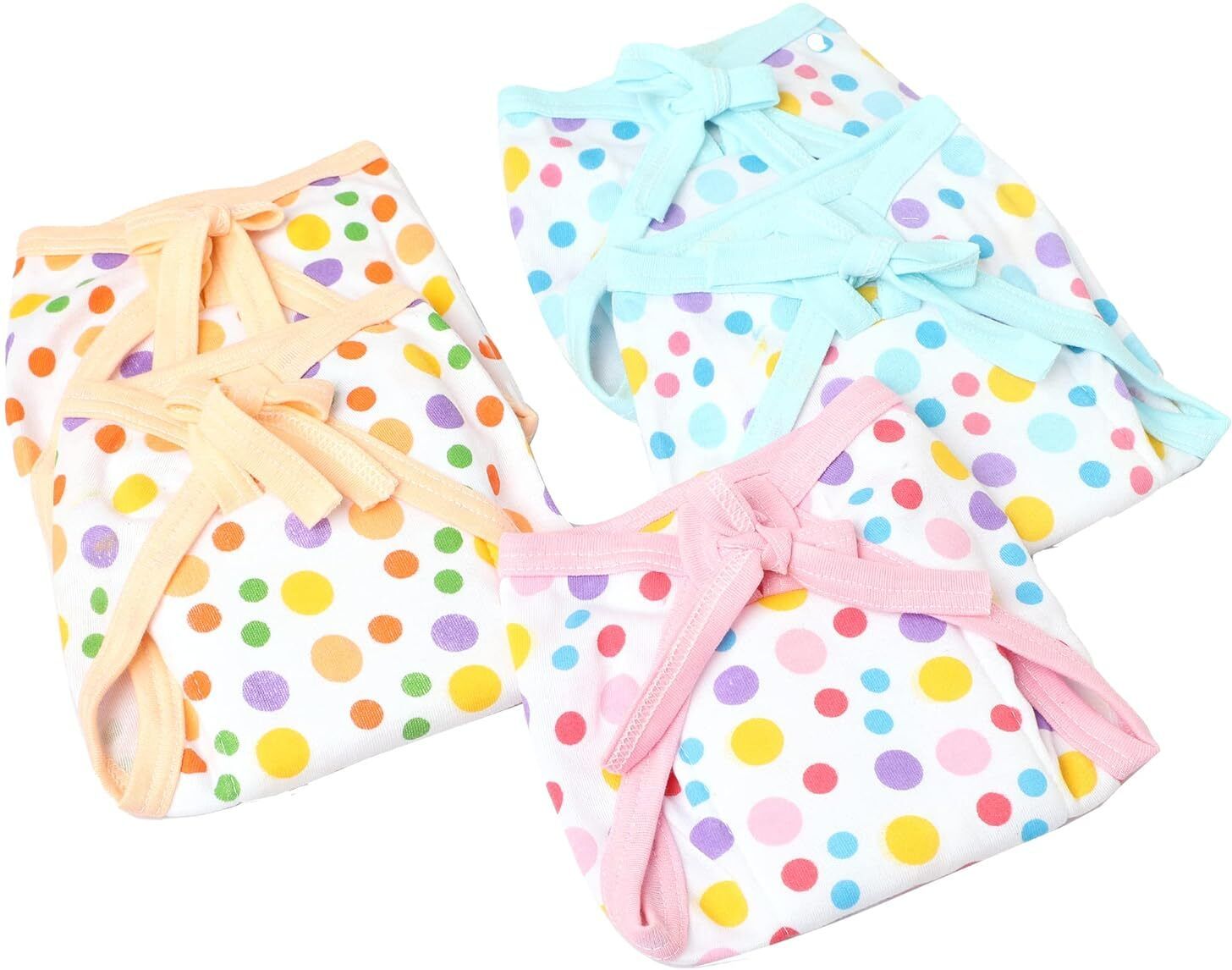 Medium (3-6 Months) Cotton Hosiery Washable & Reusable Adjustable Cloth Diaper-image-12