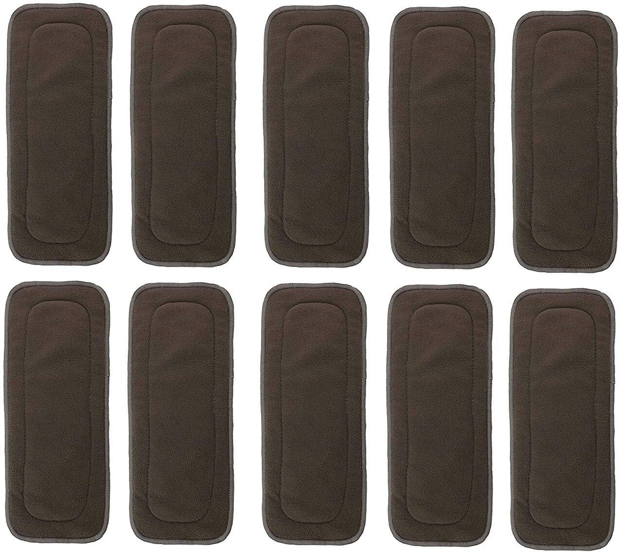Reusable Baby Cloth Diaper Wet free Inserts Washable Black Nappy (Pack of 10)