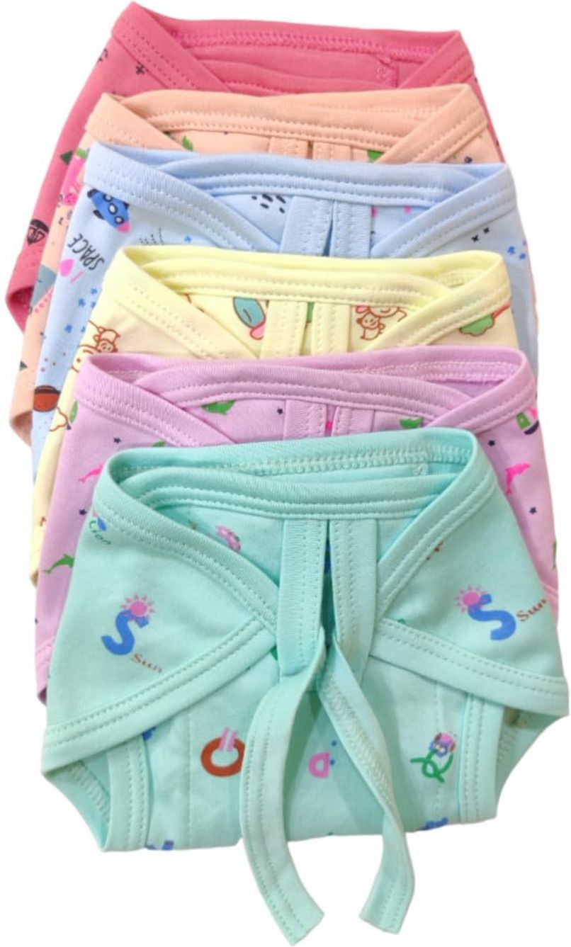 Reusable Cotton Cloth Diaper/Langot/Nappy for Newborn Baby (0-6 Months) 5 Pcs-image-43
