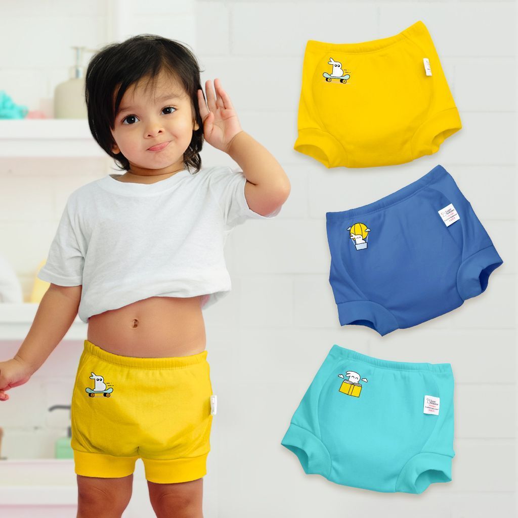 Padded Underwear for Potty Training & Mess-Free Diaper-Free time | 9-12M | 3pcs-image-34