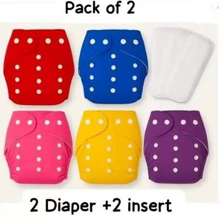 chhotu care Baby Reusable Cloth Diaper with 5 Layer Inserts Washable Leakproof Adjustable-picture-18