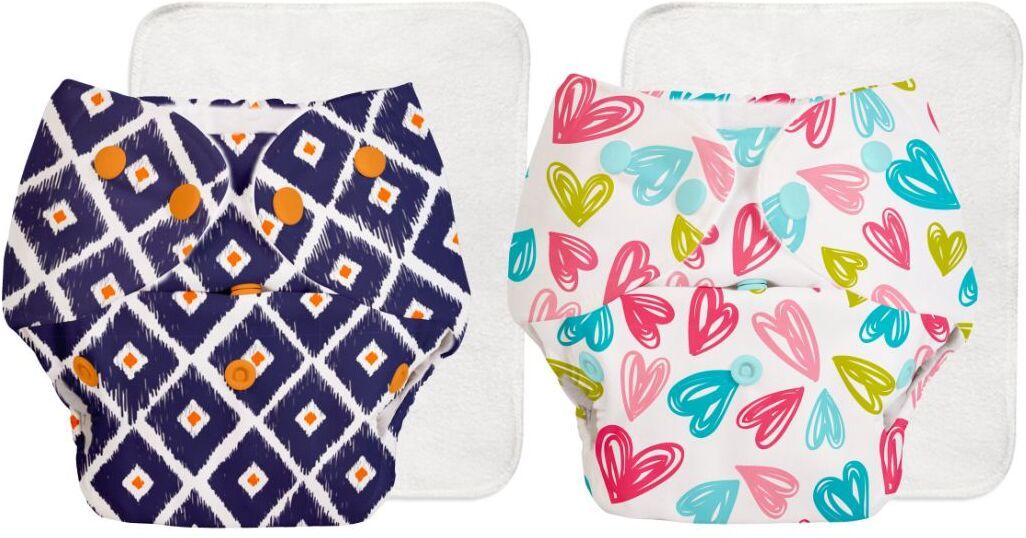 superbottoms BASIC 2 Cloth Diaperss Washable & Reusable for 3M-3Y (2 Shells + 2 Inserts)-picture-20