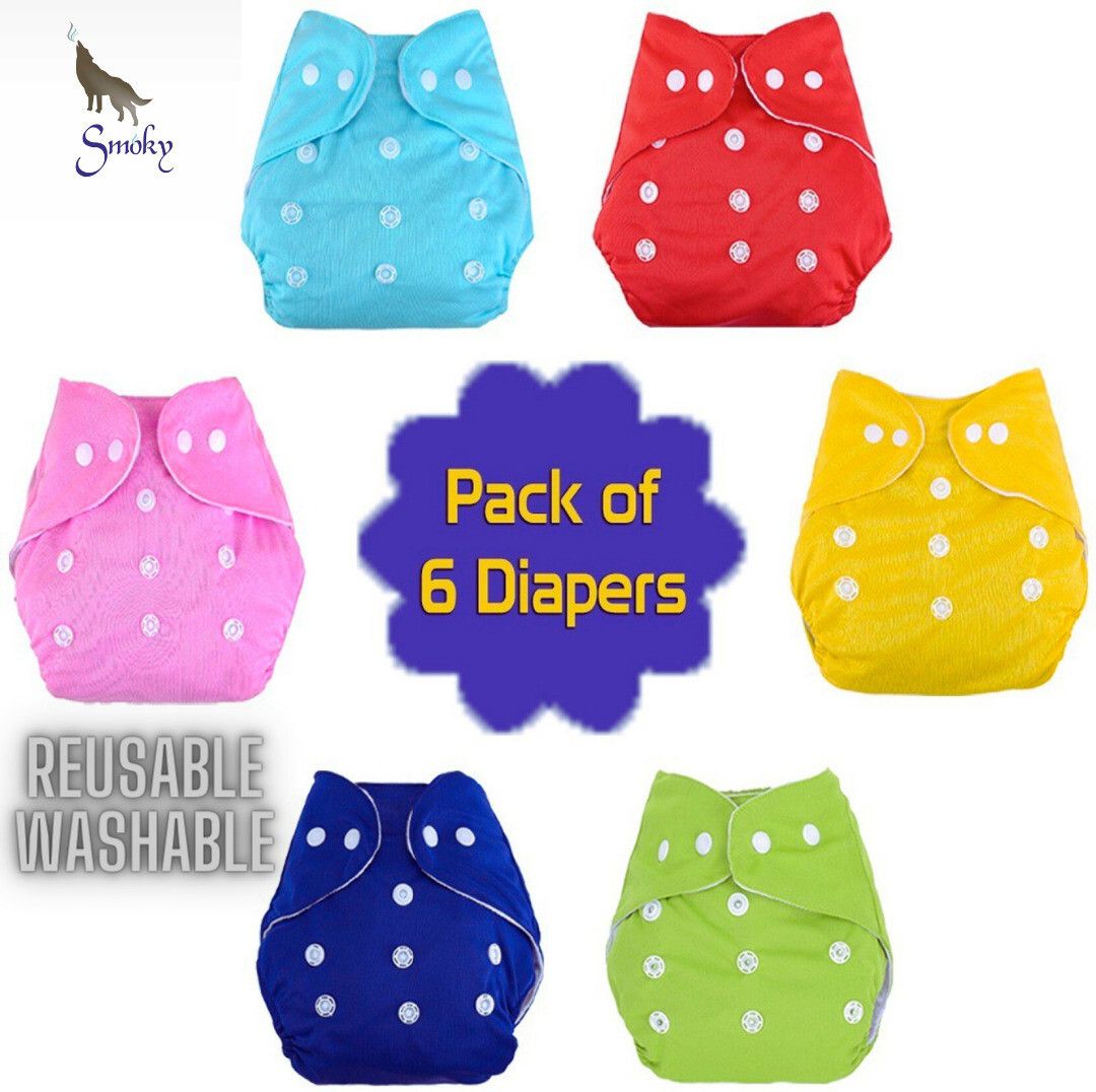 Adjustable Reusable Baby diaper, Washable Diaper, Cloth Diaper with Free Insert-image-19