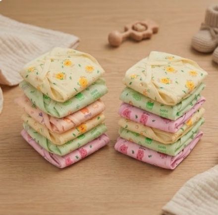 drdenterprise Pack of 12 Baby Cotton Cloth Langots Washable Reusable Nappies Multicolour 0-6M-picture-14