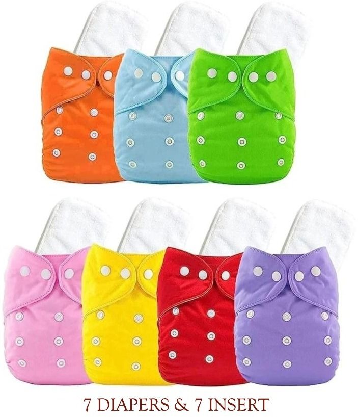 babepanda Washable & Reusable Diapers with Inserts - Soft, Adjustable,, High-absorbent-picture-0