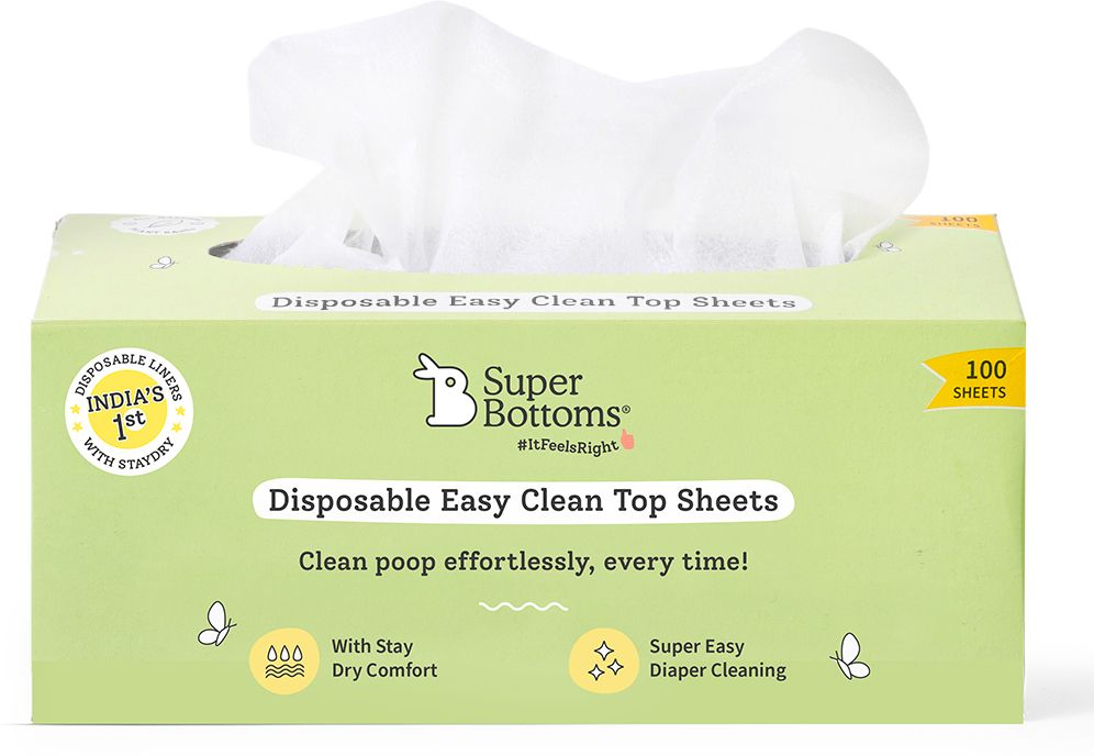 Disposable Easy Clean Top Sheets l Diaper Liners l Hypoallergenic l Pack of 100