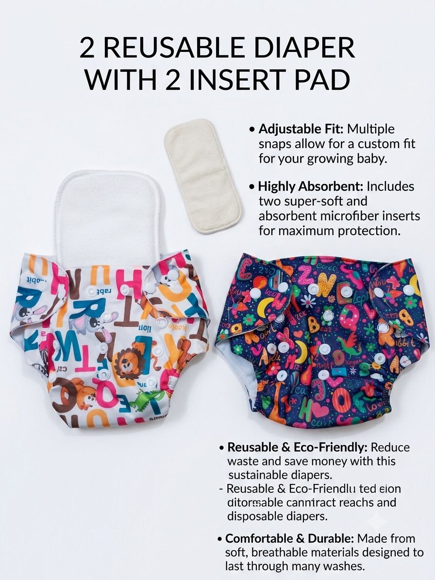babepanda Printed Cloth Diapers and Inserts for baby/washable & reusable Diapers, Nappy-picture-32