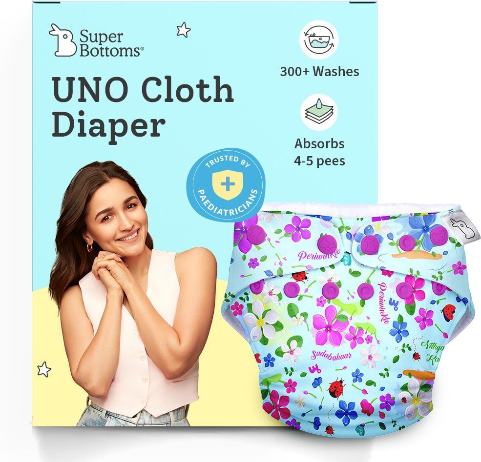 UNO 2.0 Trim Cloth Diaper with EasySnap for 0 to 3 years baby - Periwinkle-image-8