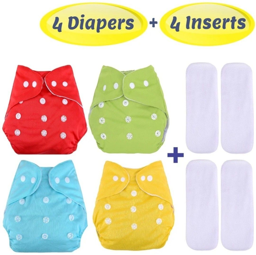 outfitx Adjustable Quick Dry Washable Reusable Cloth Nappy For New Born (0-36 Months)-picture-10