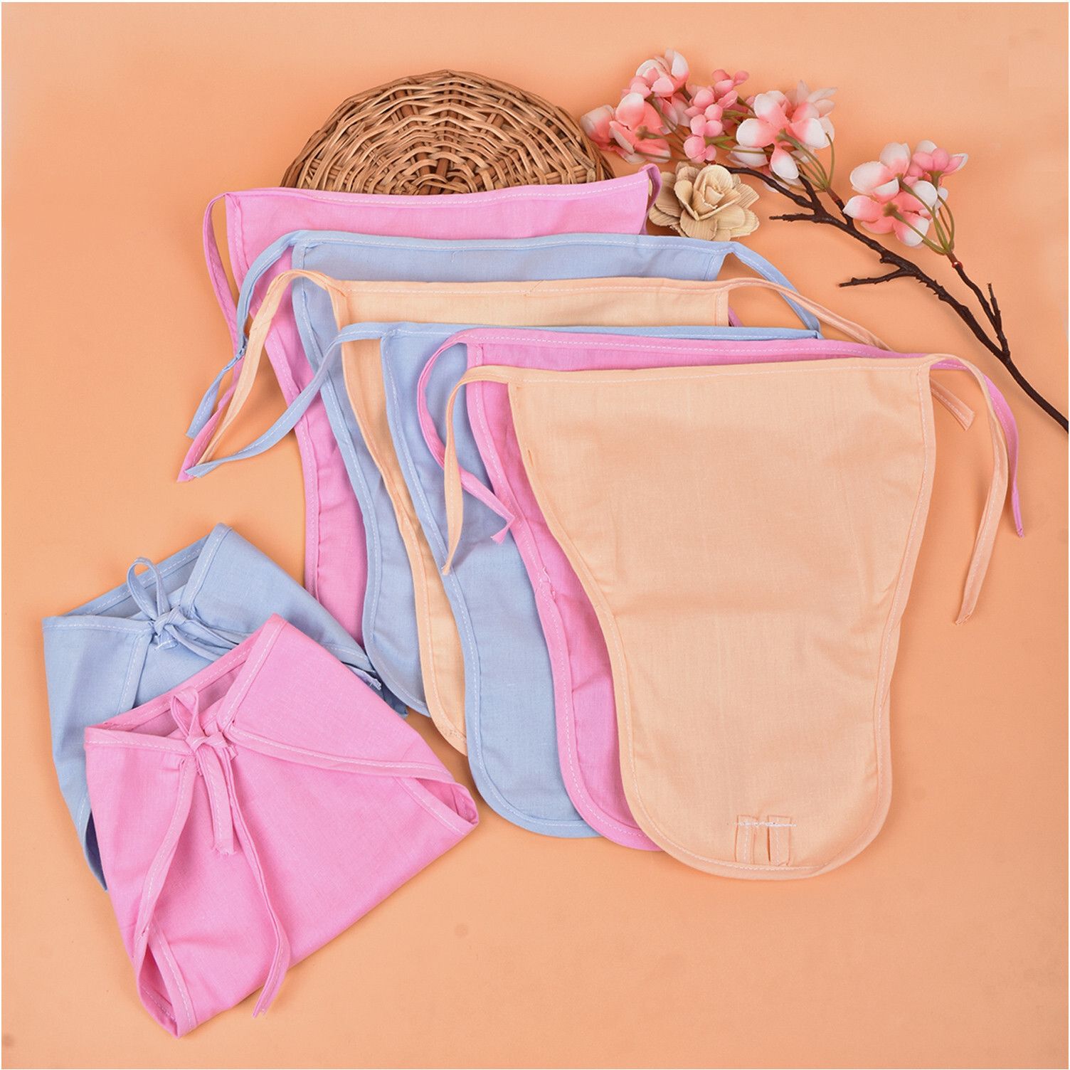 New born Baby Cotton Cloth nappy Washable and reusable nappies (multicolour)-image-44