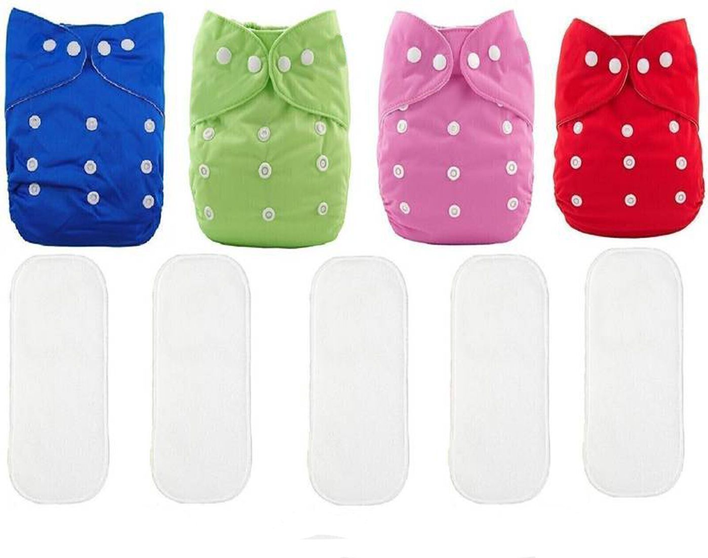 Adjustable Reusable Cloth Diaper With White Changing Insert For Babies/NewBorn-image-7