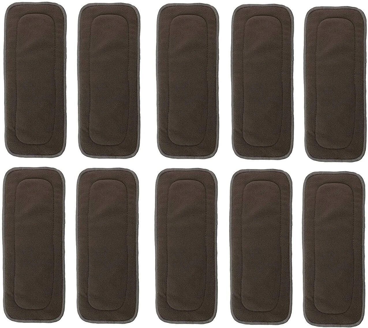 babepanda Reusable Baby Cloth Diaper Wet free Inserts Washable Black Nappy (Pack of 10)-picture-28