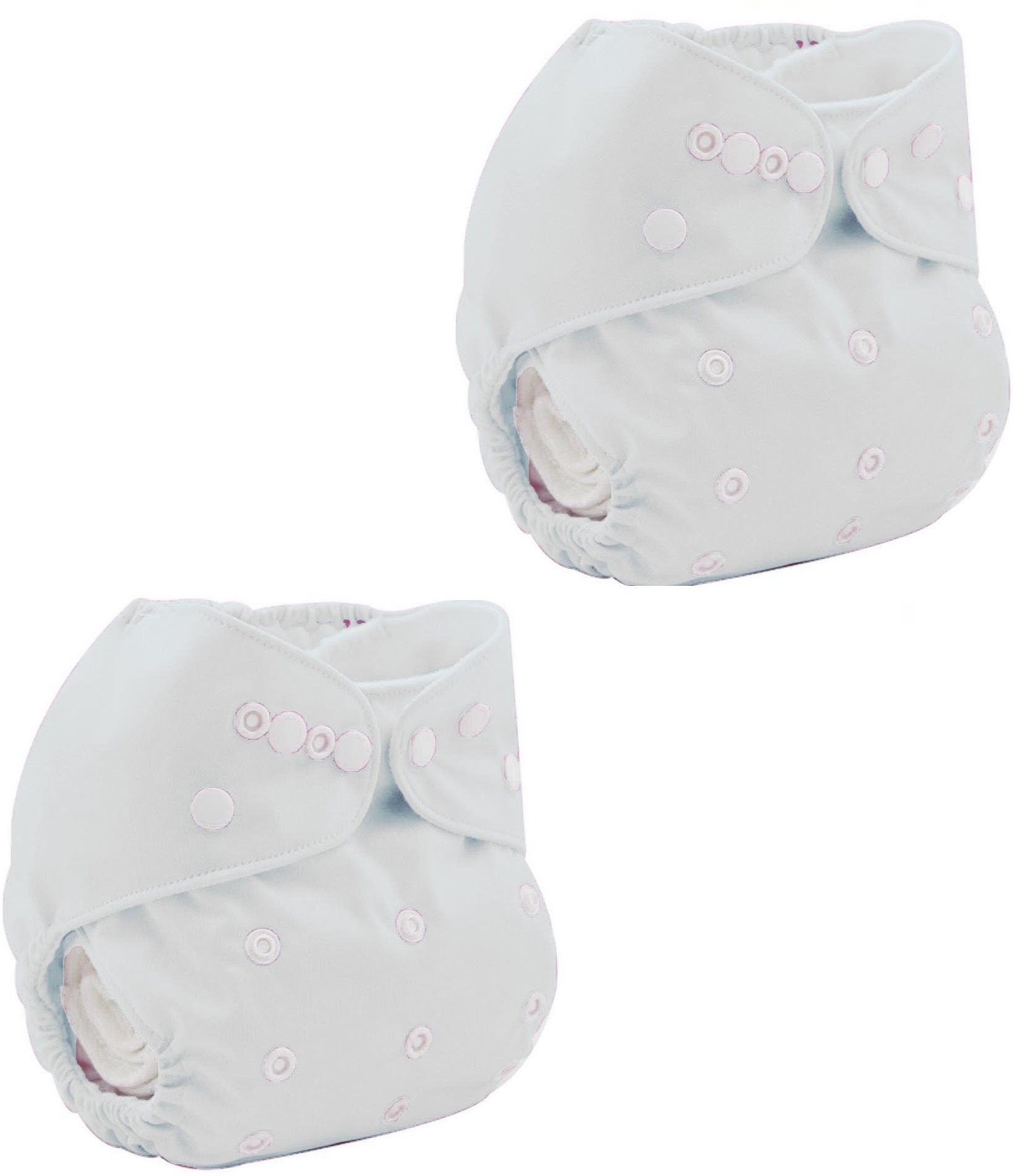 mopslik 2 Pc Cloth Diaper Nappy Reusable Washable Diaper White - No Insert-picture-20