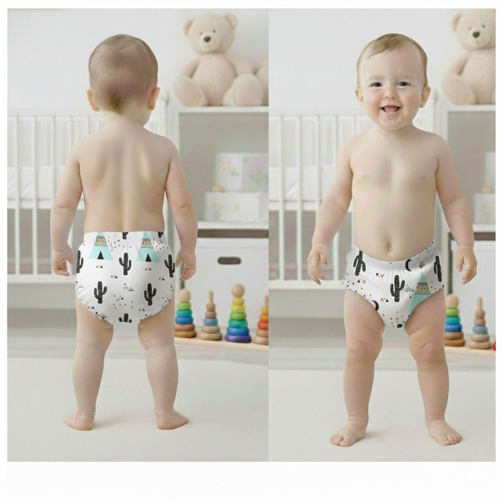 bembika Baby Training Pant Cotton Padding for DryFeel Reusable Leakproof Training Pants-picture-47