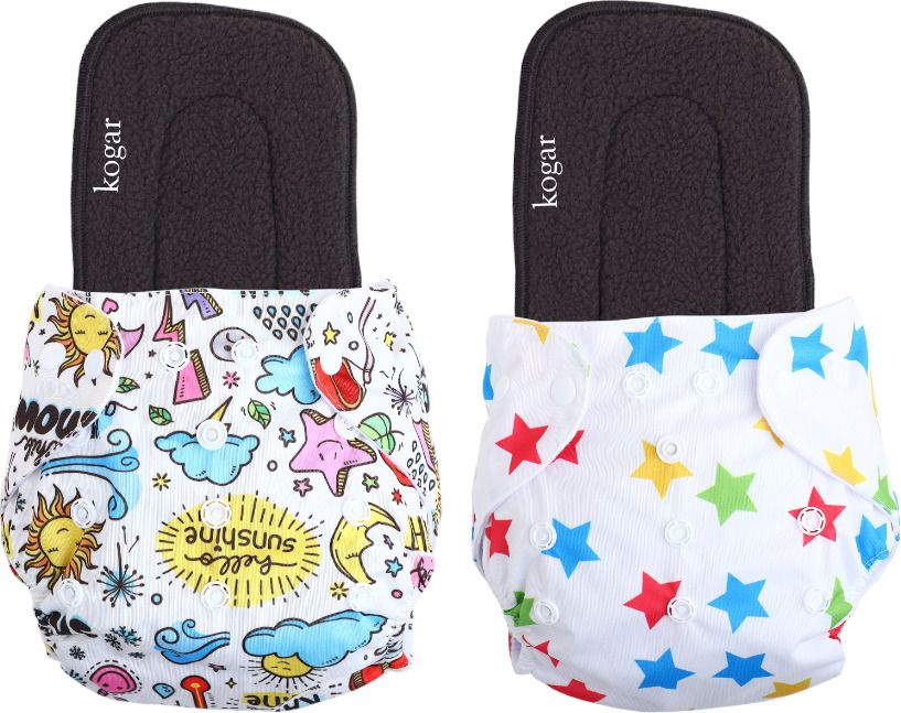 Print Reusable Cloth Diapers + Insert Pad Washable 100% Absorption 0-3 yrsWSWSF1-image-45