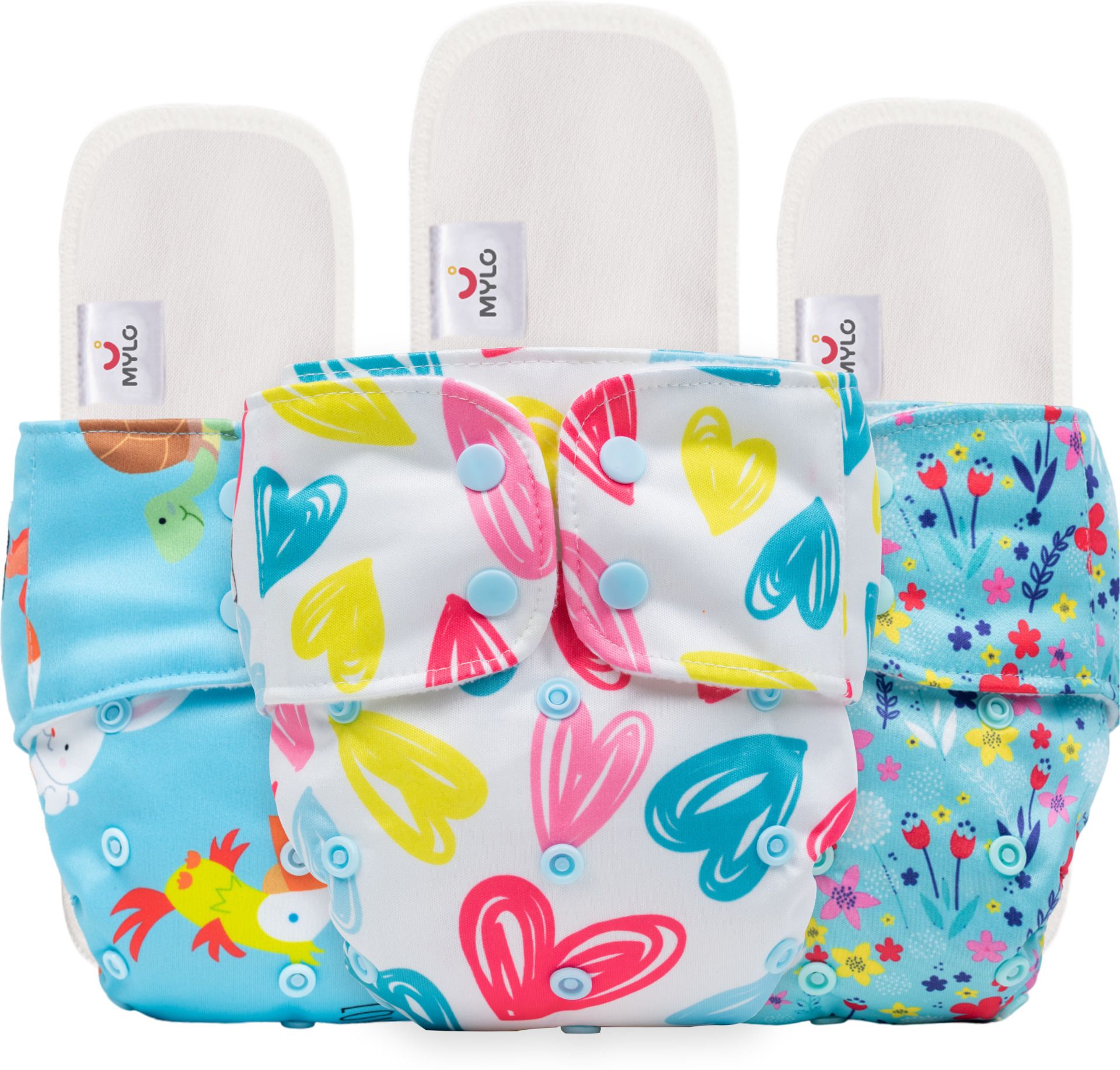 mylo Baby Leak-Proof Baby Cloth Diaper | Reusable, Washable & Adjustable, 3M-3Y-picture-5