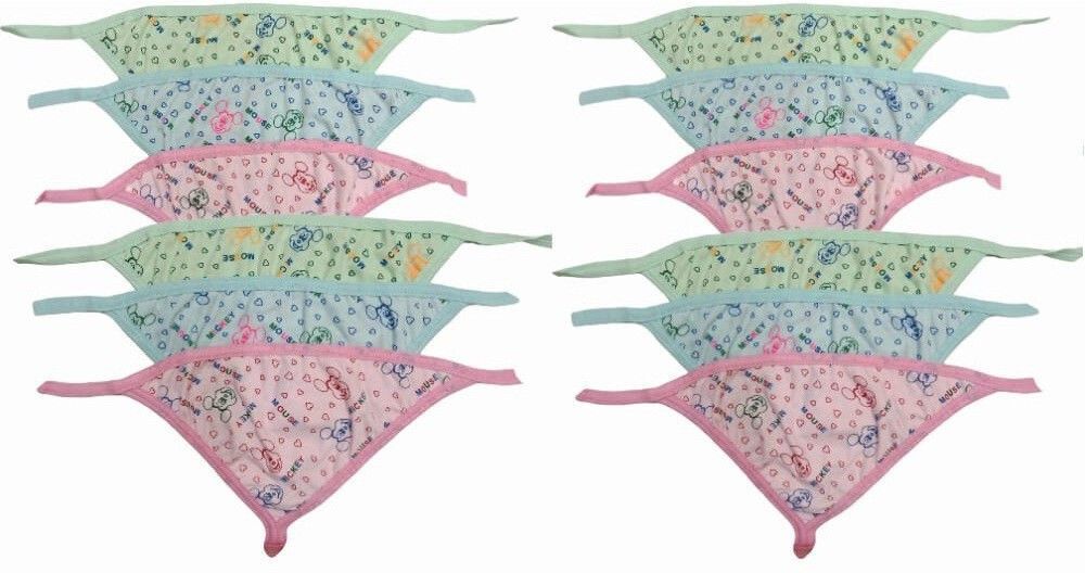 classy culture Unisex New Born Baby's Printed Nappy/Langot/Diaper in Multicolor (Pack of 12)-picture-20