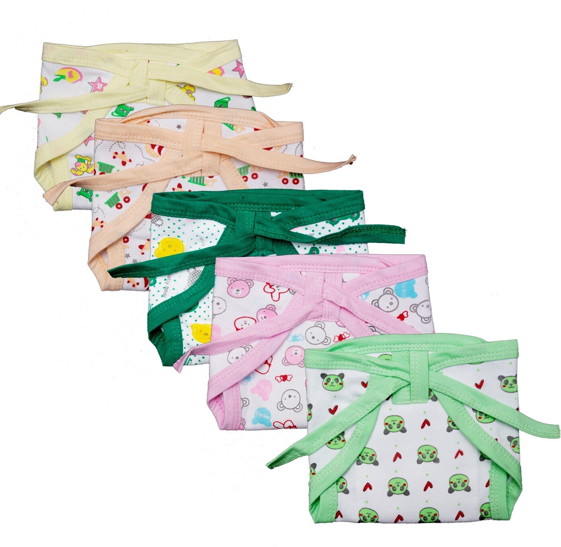 Nappy for New Born Baby Boy and Girl Multicolour