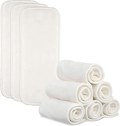 High Absorbent Cloth Diaper Pad Inserts Pack of 5 | Washable Reusable Pads-image-8