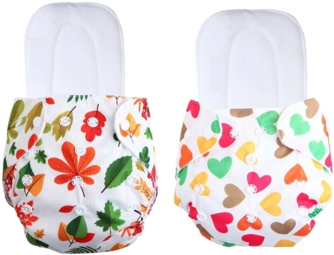 Baby Printed Cloth Diaper Washable & Reusable Nappy With White Insert(Pack of 2)-image-49