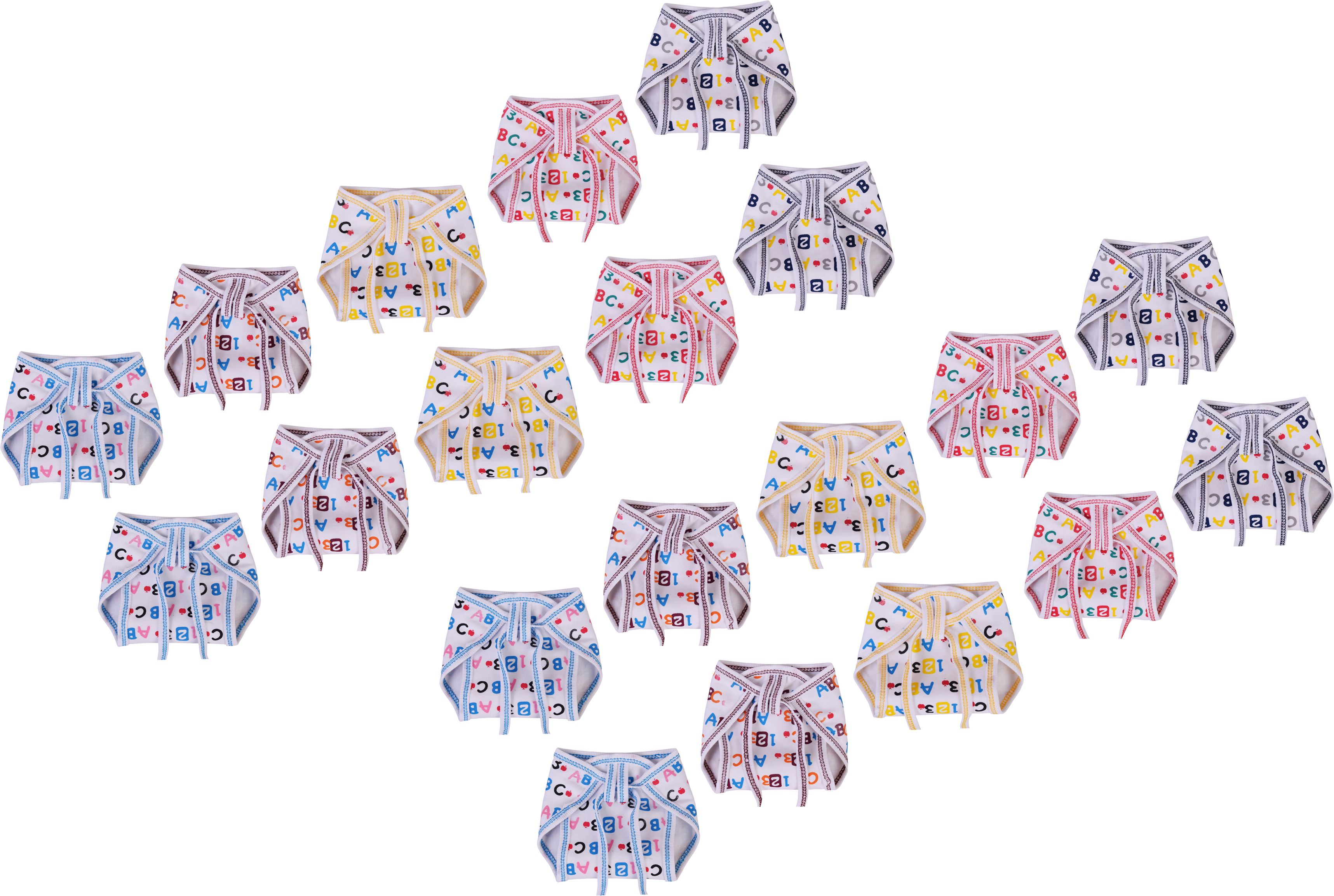 toddylon New Born Baby Cloth Langot Washable Reusable Nappies (0-6 Months, Pack of 20)-picture-18