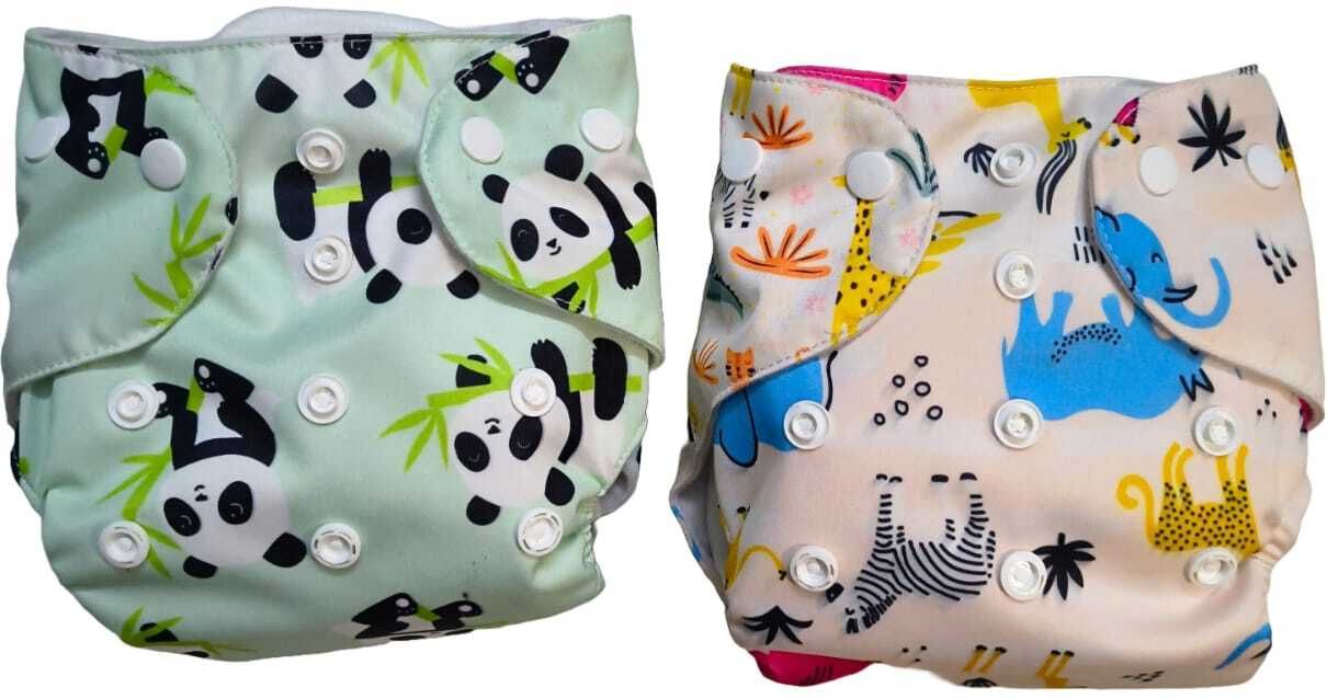 Baby Reusable Cloth diapers + Insert Pad, Adjustable, 3M-3Y-image-46