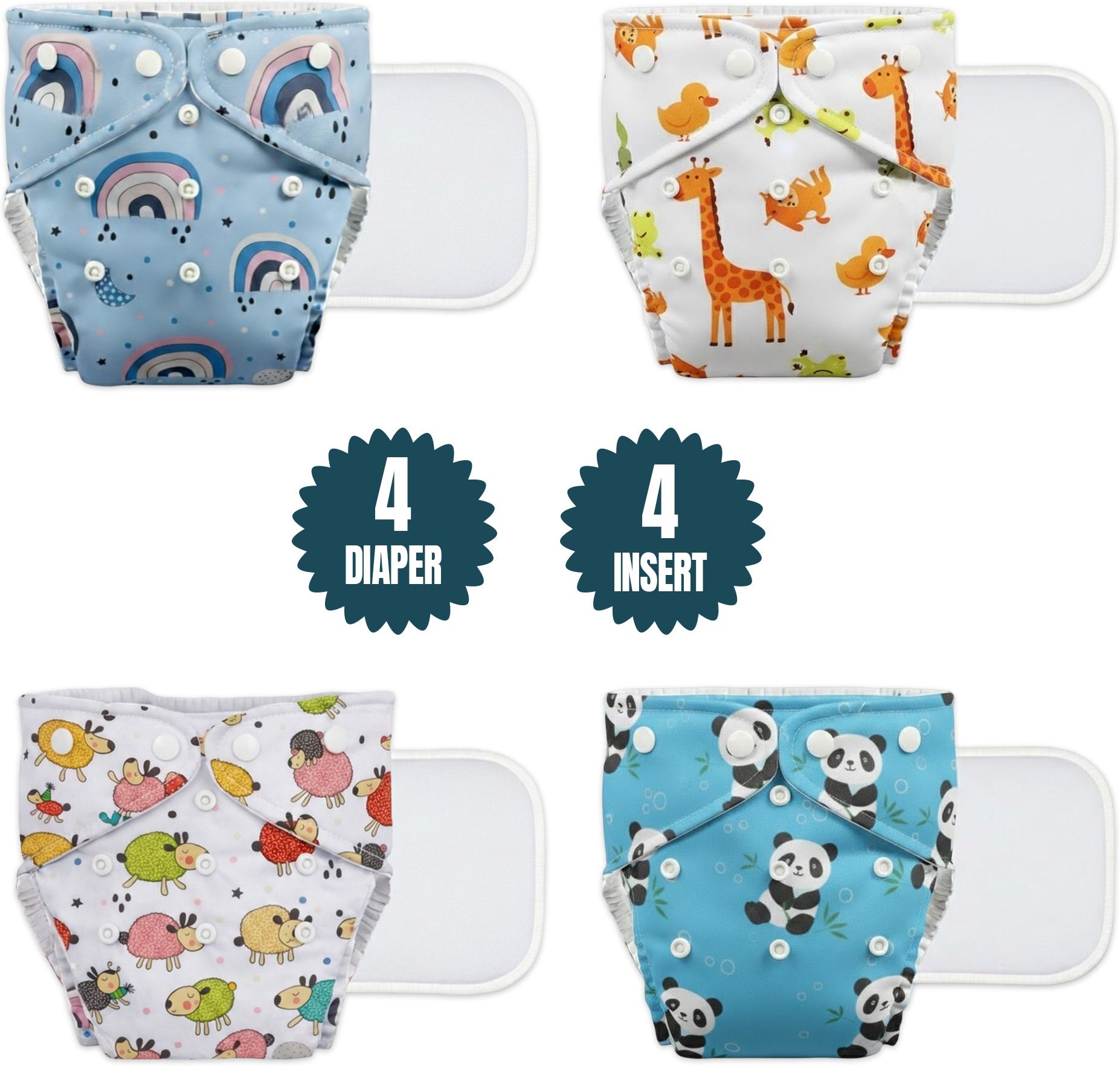Reusable Cloth Diapers for Boys & Girls-image-17
