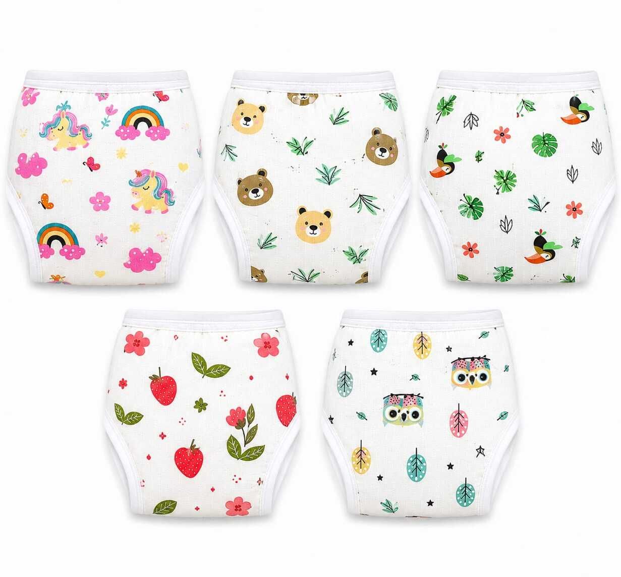 clothing world Muslin Cotton Reusable Baby Nappies Pack of 4 for Newborns-picture-39