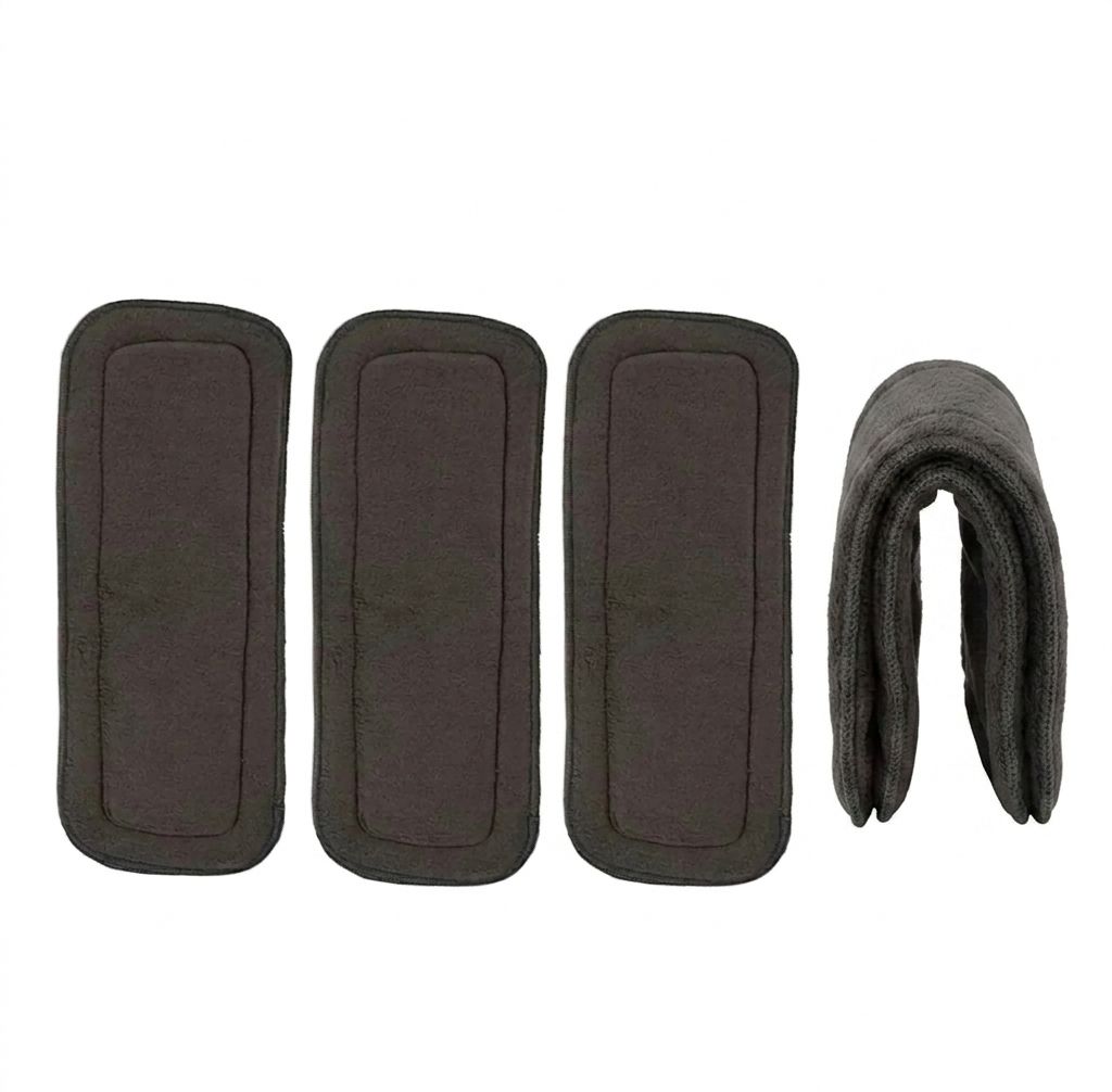 little love Bamboo Charcoal Cloth Diaper Inserts | Reusable 5 Layer 4 Pack-picture-31