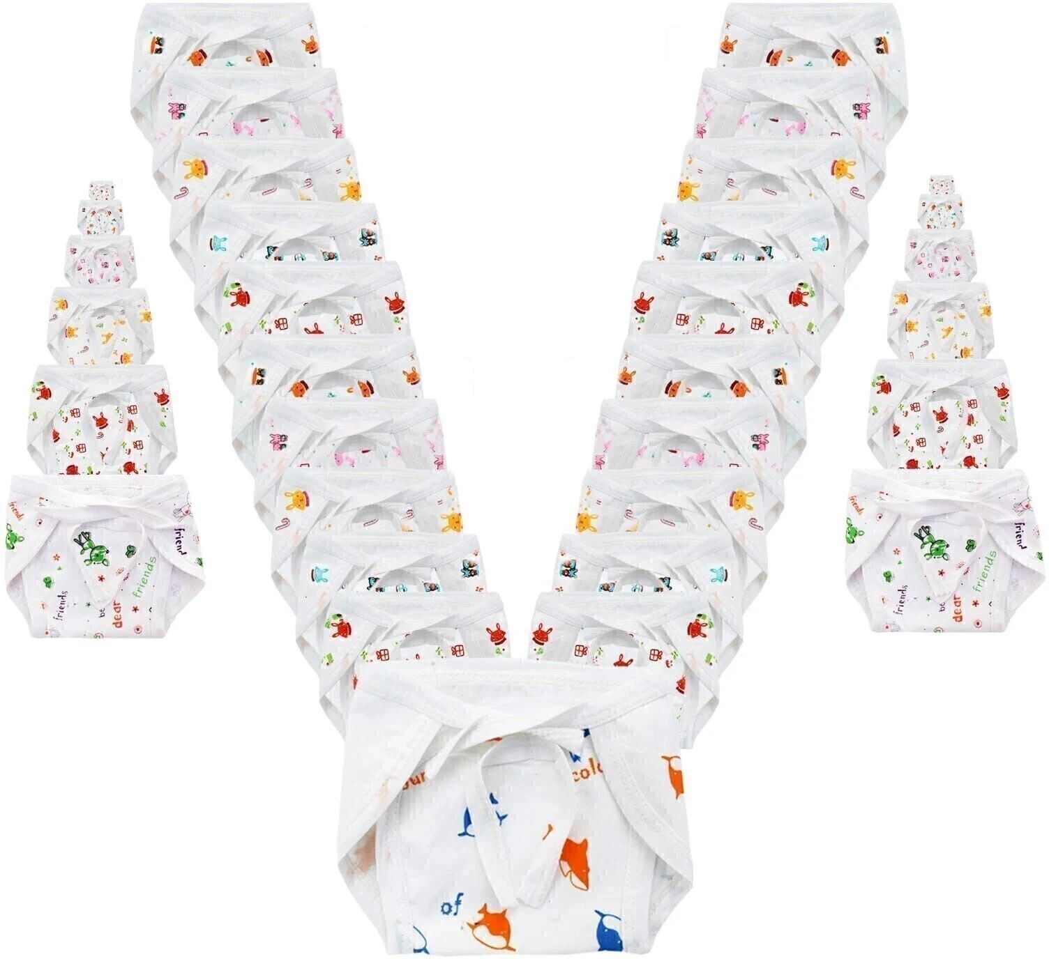 don care New Born Baby Hosiery Cotton Single Layer Nappies Pack Of 10(0-6 Months)-picture-44