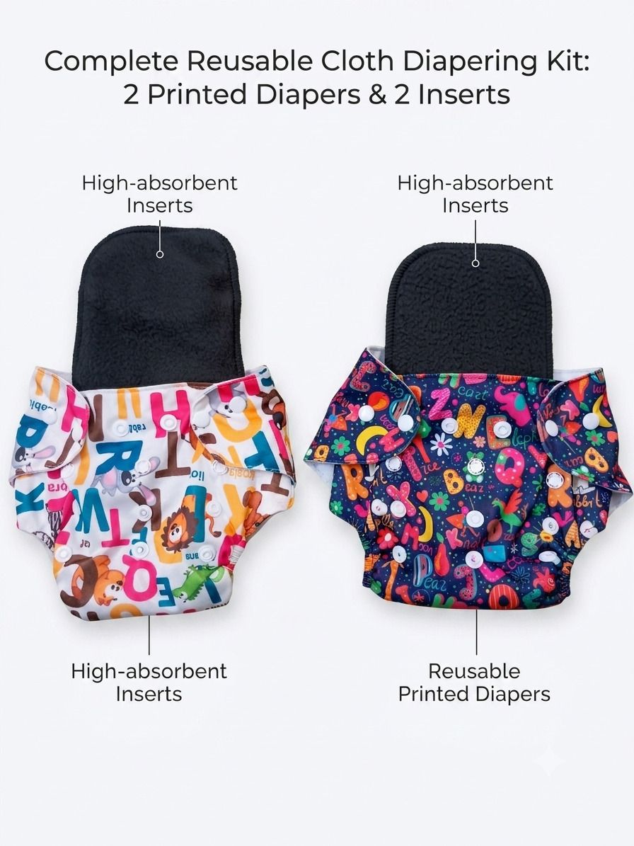 babepanda Printed Cloth Diapers and Inserts for baby/washable & reusable Diapers, Nappy-picture-31