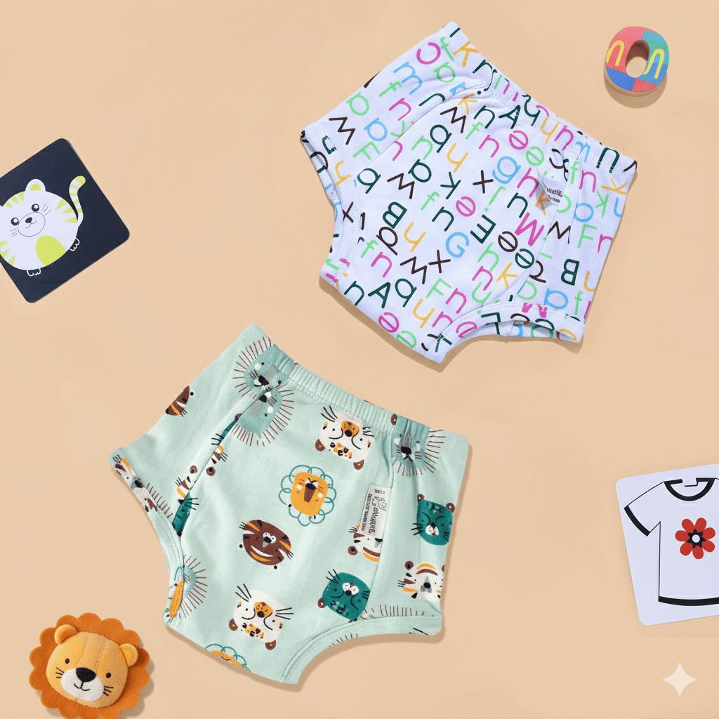 Padded Underwear for Big Kids - Size 5 (5-6years) - Pack of 2-image-29