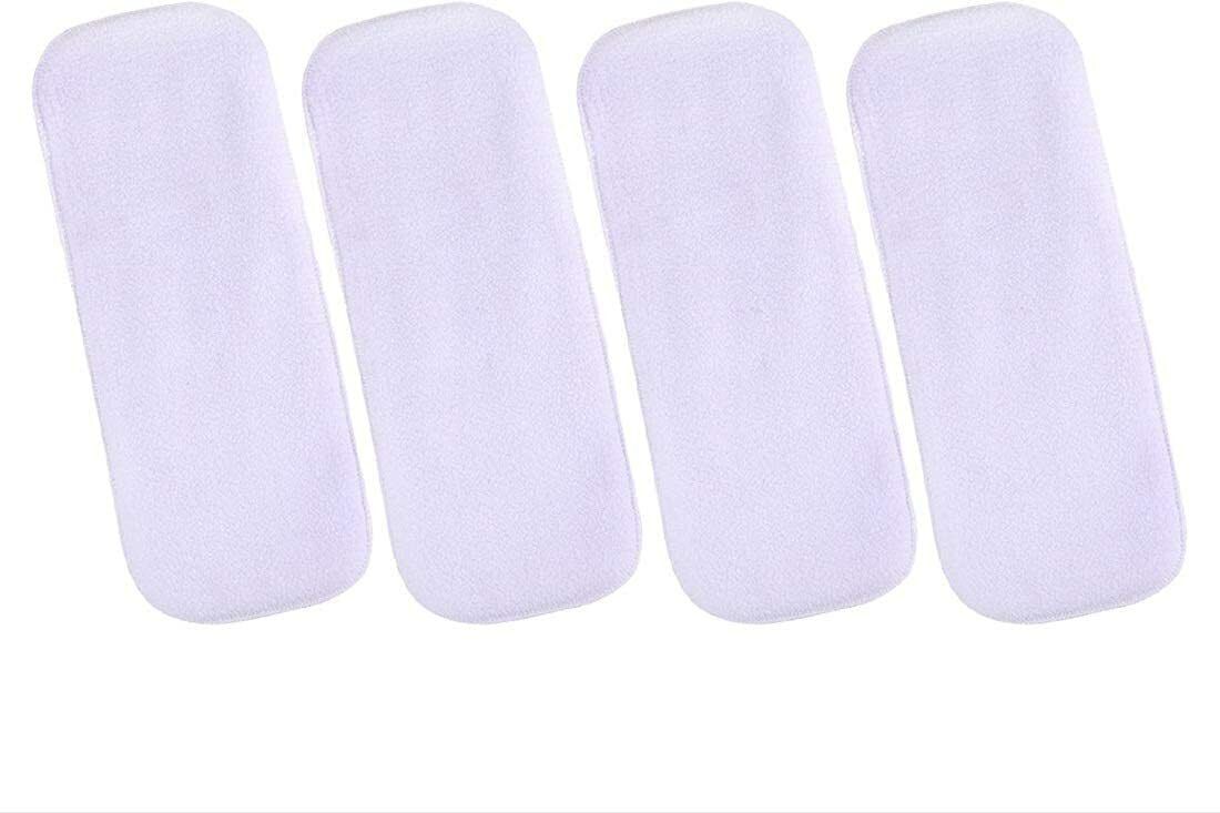 Bamboo Fibre Charcoal Reusable Diaper Inserts for Newborn Baby,Premium 5 Layers