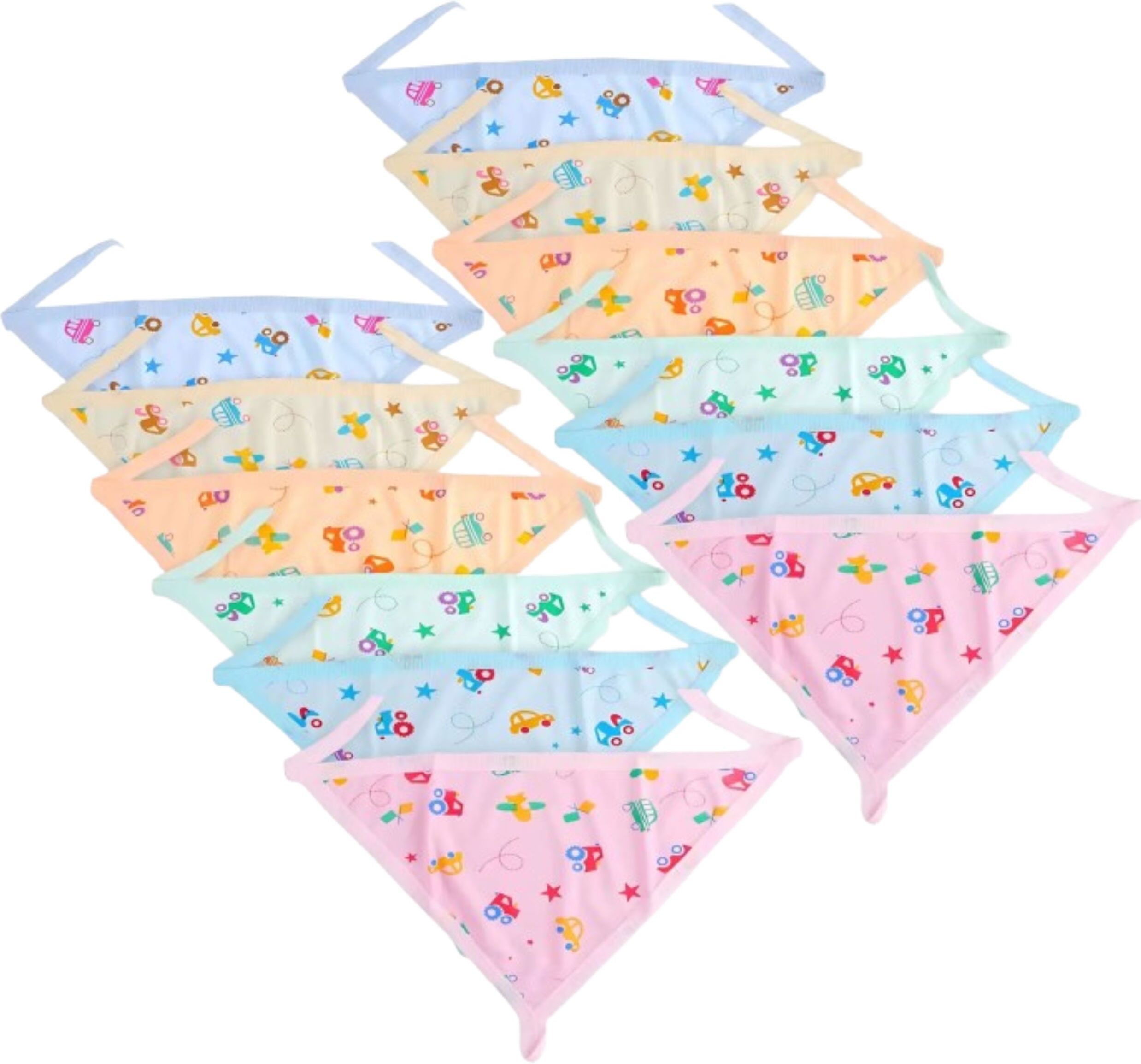 New Born Baby Cotton Nappies, Langot Washable Reusable 30 pcs (Free Size)-image-4