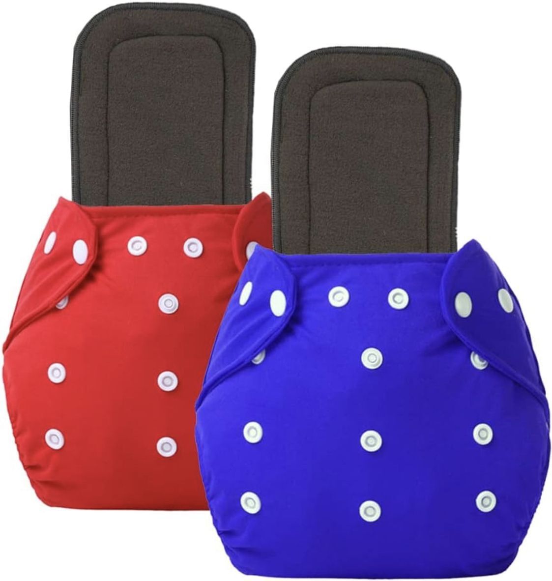 babepanda Washable Reusable 2 Cotton Cloth Diaper And 2 Wet Free Insert Pads-picture-0