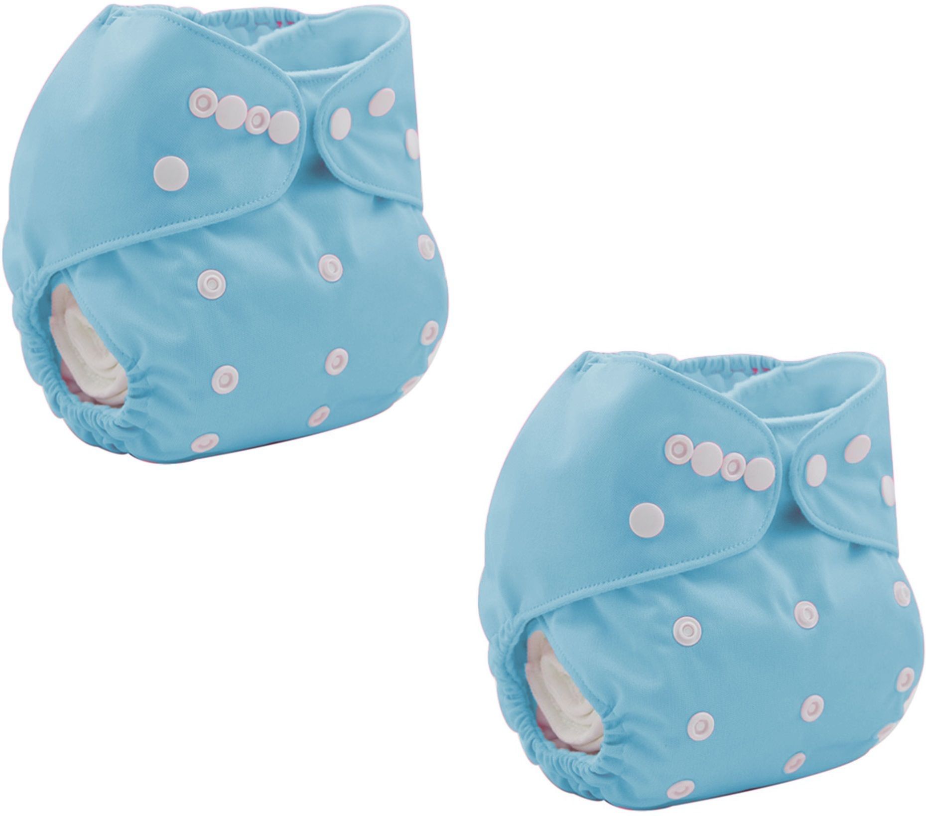 mopslik 2 Pc Cloth Diaper Nappy Reusable Washable Diaper Blue - No Insert-picture-12