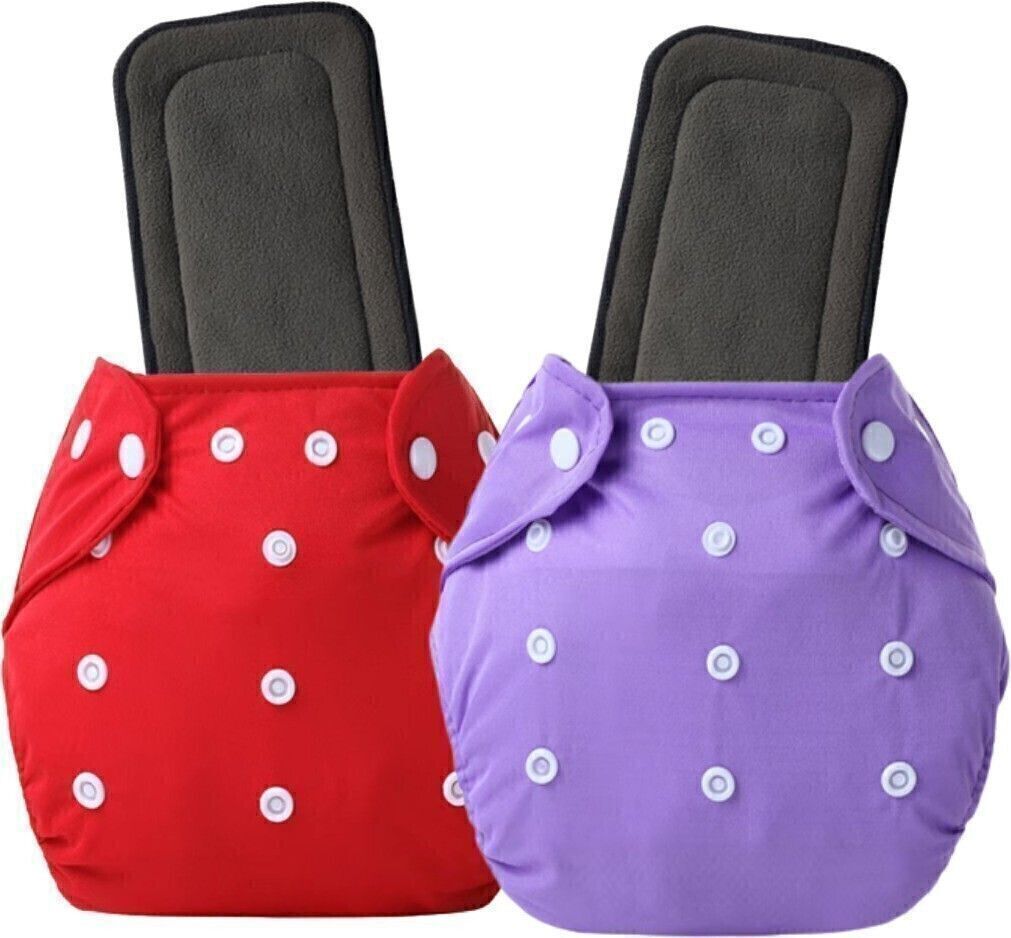 babepanda Reusable Baby Cloth Diaper With Inserts (Pack Of 2) Multicolor-picture-9