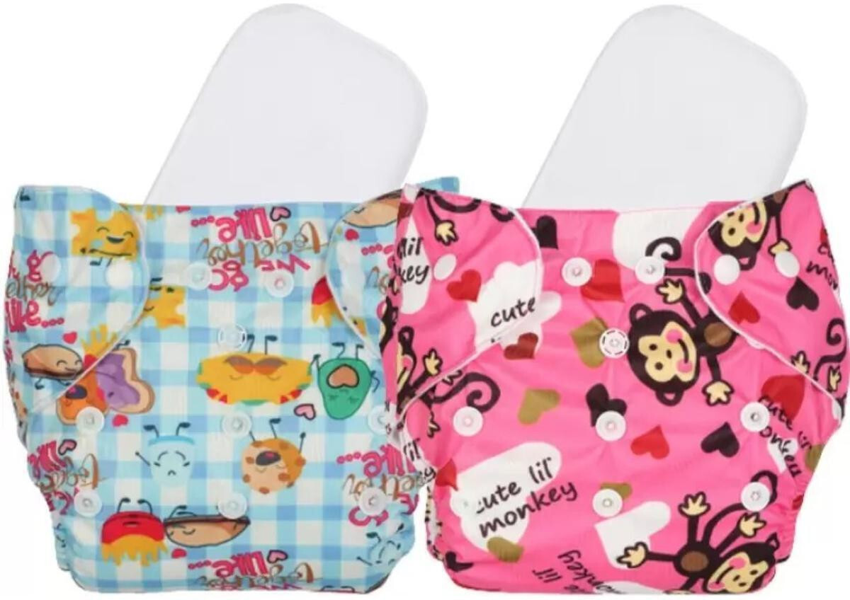 jamex Soft Cloth Diaper with Insert Pad for Baby – Reusable, Adjustable & Eco-Friendly image 1