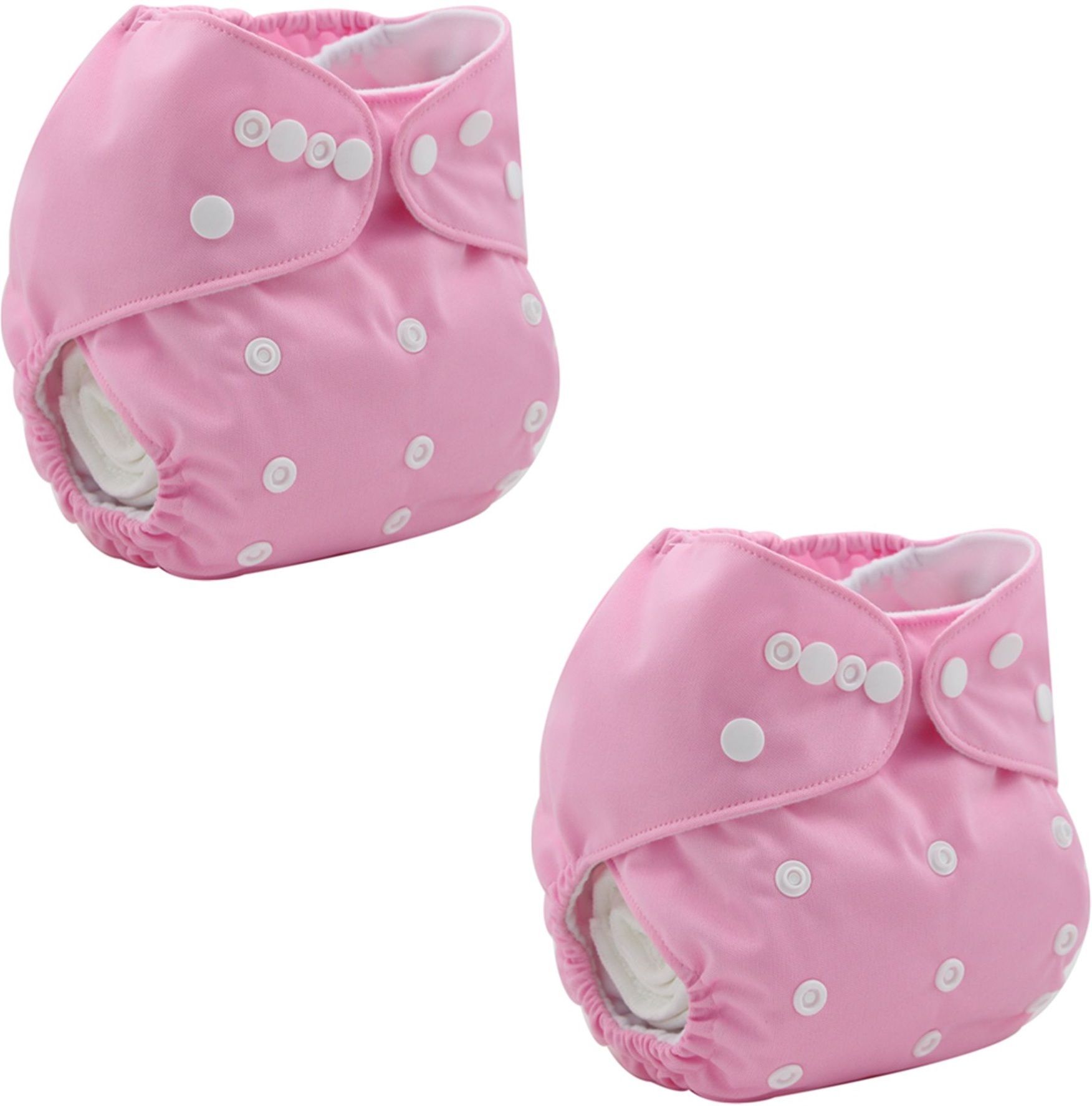 mopslik 2 Pc Cloth Diaper Nappy Reusable Washable Diaper Pink - No Insert-picture-49