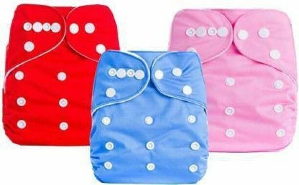 babepanda Pack Of 3 Reusable Cloth Diapers Washable, Adjustable Size with Insert Pads-picture-18