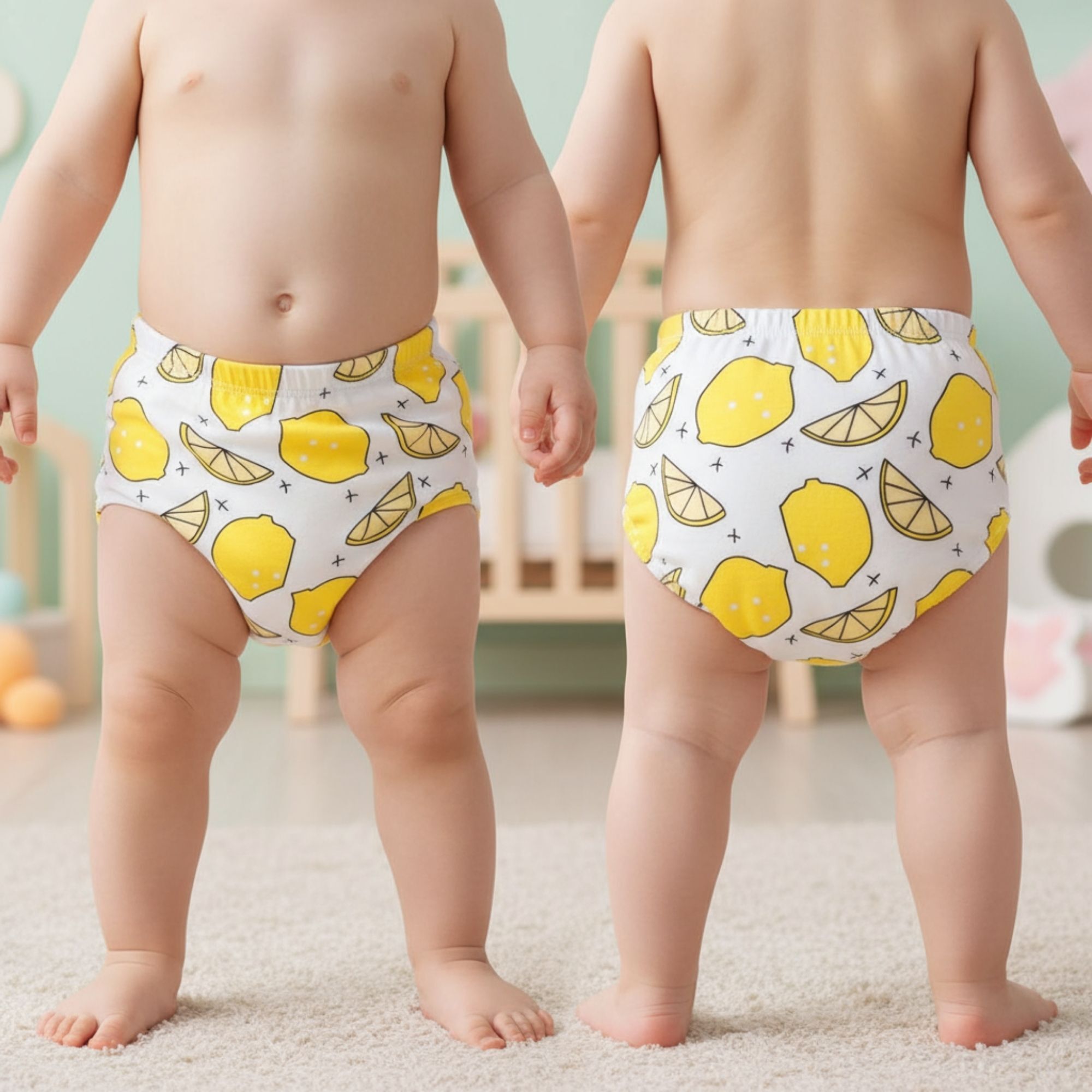 bembika Baby Training Pant Cotton Padding for DryFeel Reusable Leakproof Training Pants-picture-21