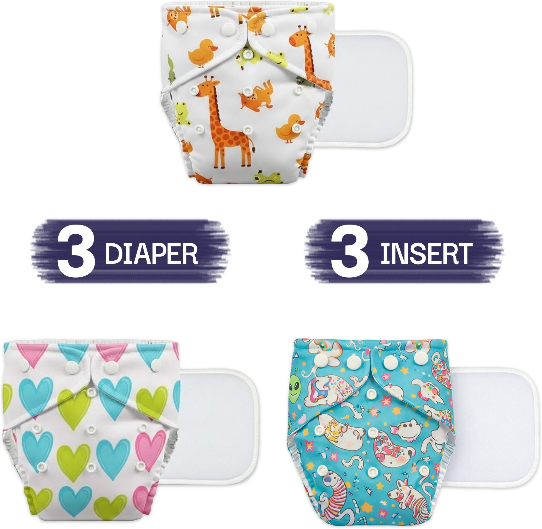 Reusable Cloth Diapers for Boys & Girls-image-15
