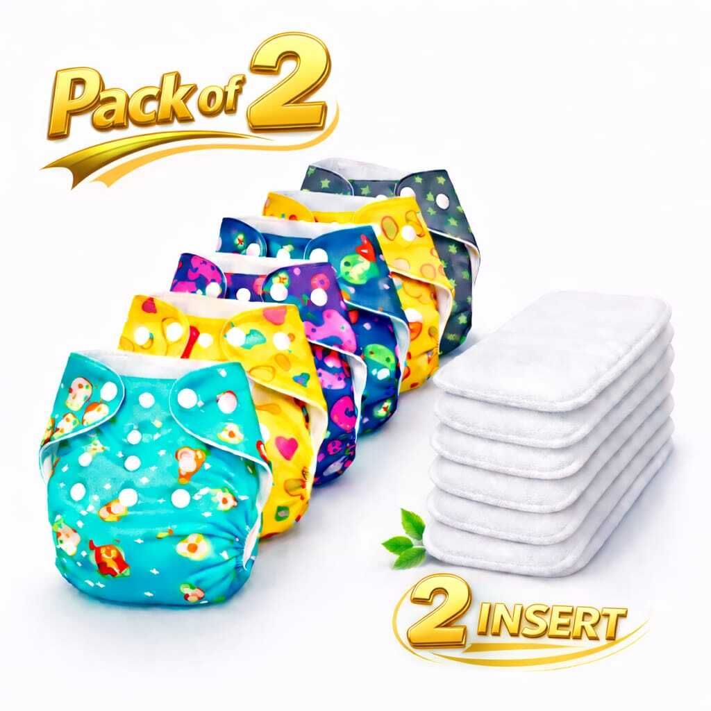 Eco-Friendly Reusable Cloth Diaper for Infants - Soft Breathable Fabric-image-45