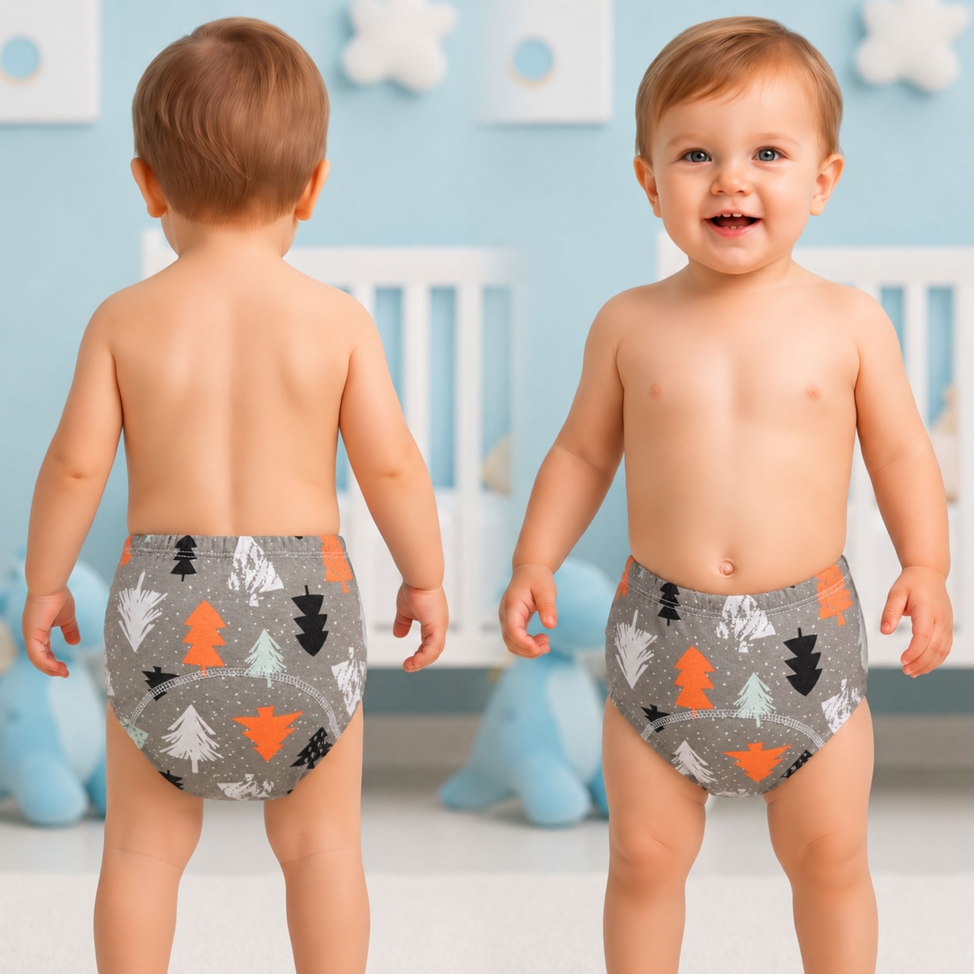 bembika Reusable Potty Training Pants for Babies (L| 18-24Month Light Blue)-picture-39