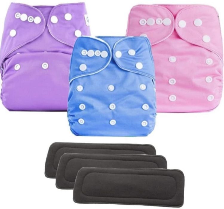 house of common Print Reusable Cloth Diapers + Insert Pad Washable 100% Absorption 0-3 yrsWTYAF2-picture-28
