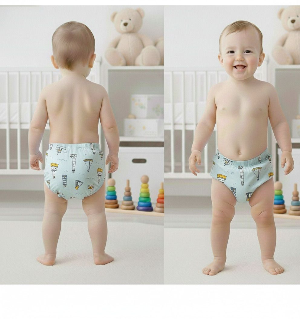 bembika Baby Training Pant Cotton Padding for DryFeel Reusable Leakproof Training Pants-picture-22